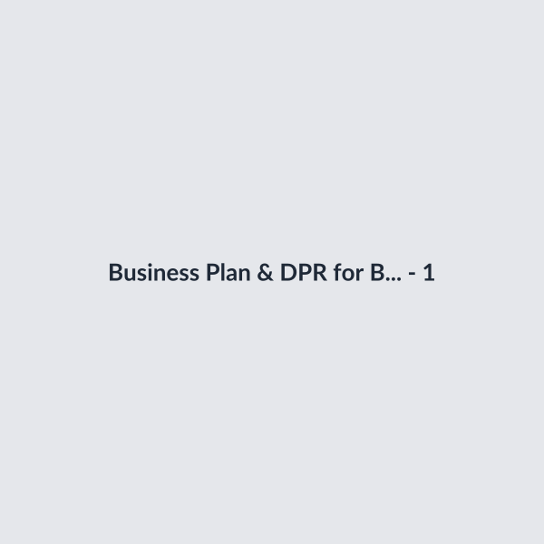 Business Plan & DPR for Bank Loan thumbnail 2
