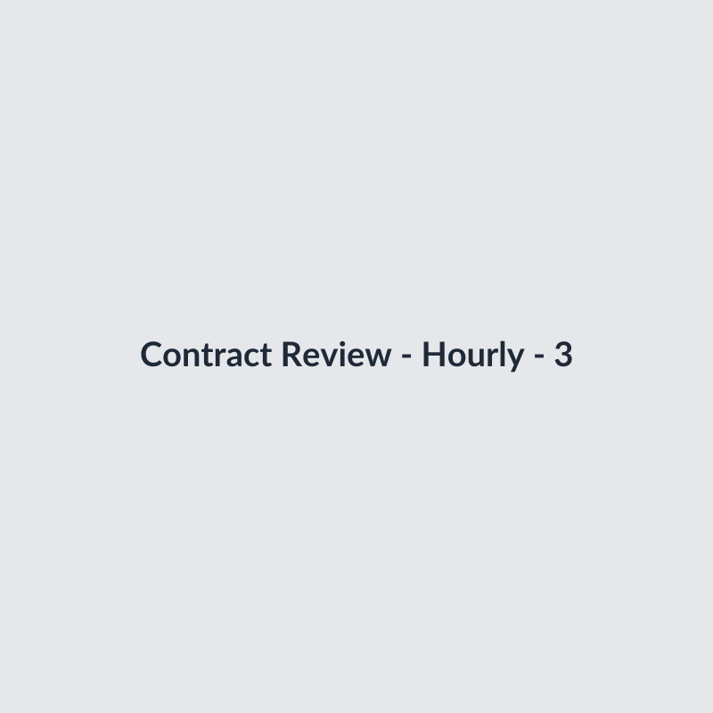 Contract Review - Hourly