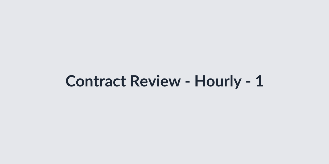 Contract Review - Hourly thumbnail 2