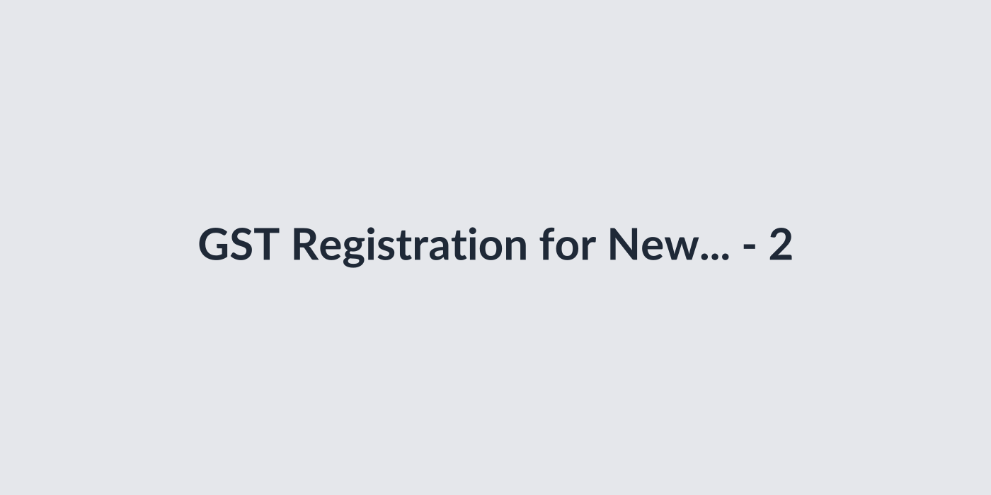 GST Registration for New Business thumbnail 3
