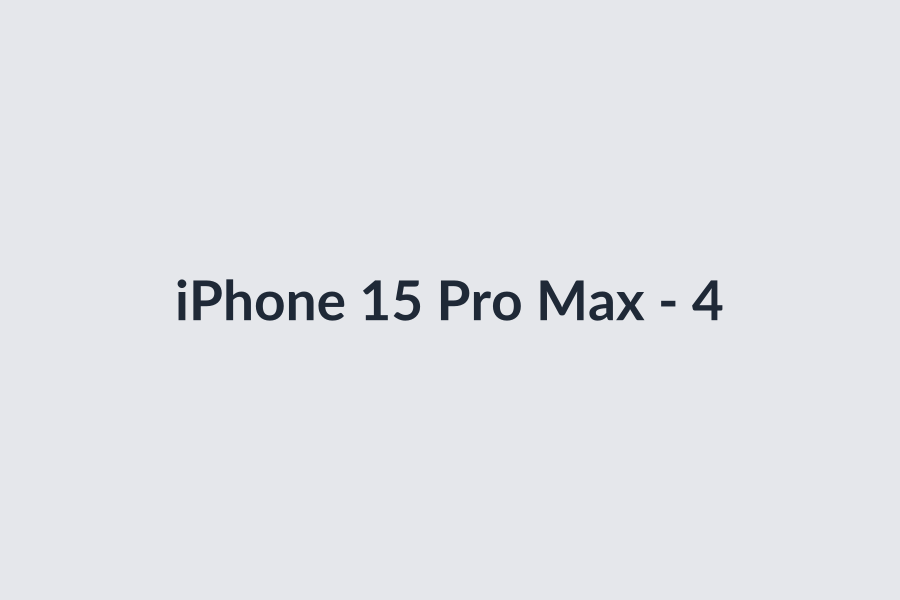 iPhone 15 Pro Max