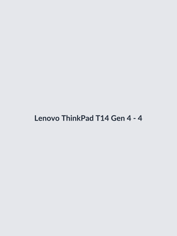 Lenovo ThinkPad T14 Gen 4