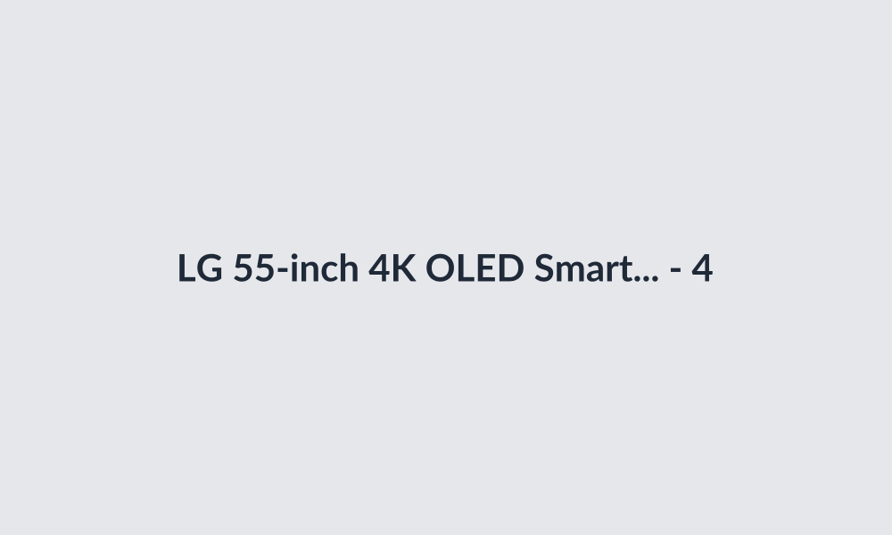 LG 55-inch 4K OLED Smart TV