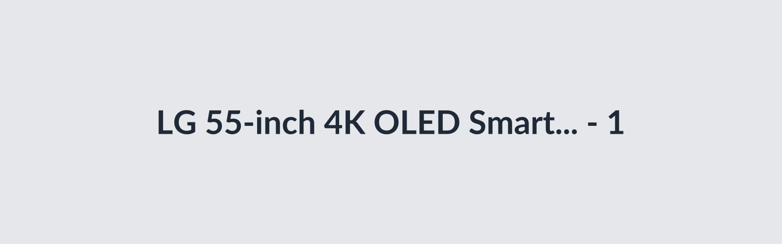 LG 55-inch 4K OLED Smart TV thumbnail 2