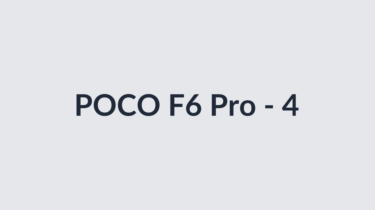 POCO F6 Pro