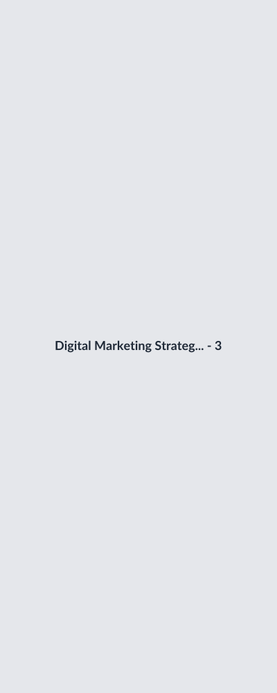 Digital Marketing Strategy Consultation