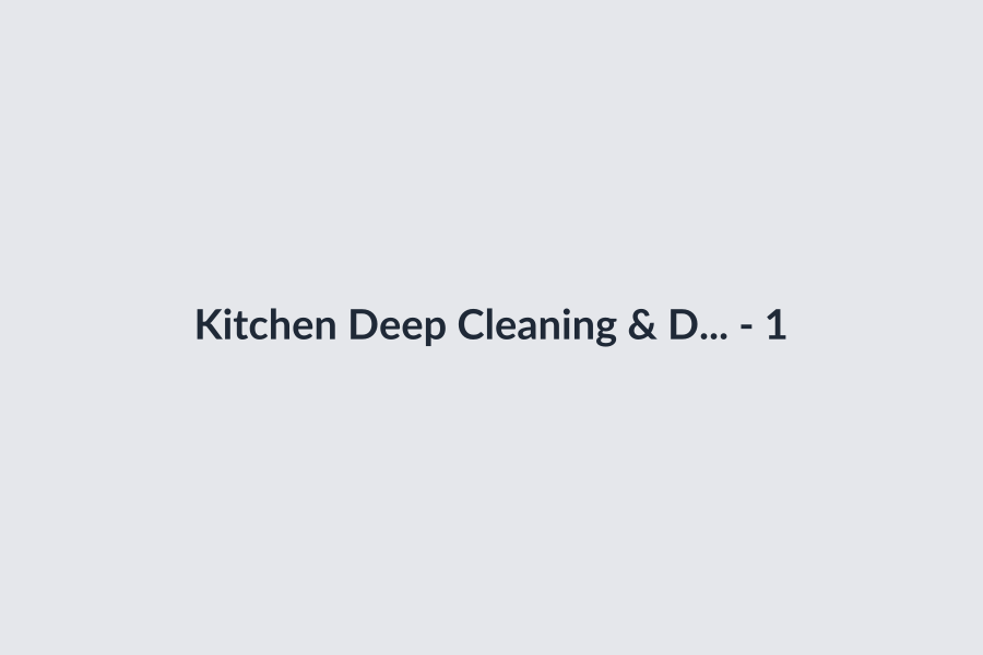 Kitchen Deep Cleaning & Degreasing thumbnail 2