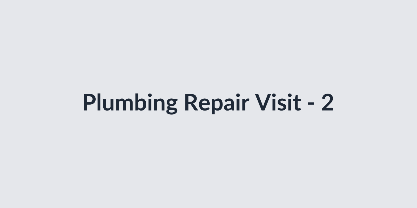 Plumbing Repair Visit thumbnail 3