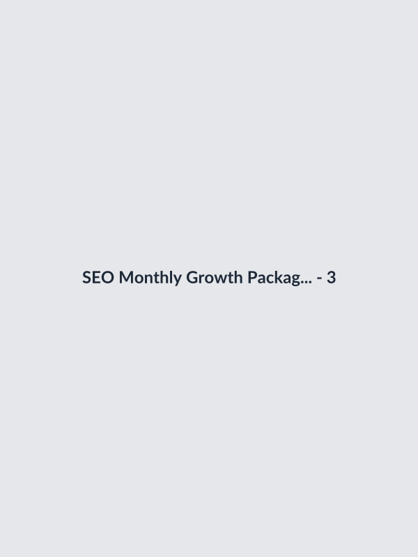 SEO Monthly Growth Package