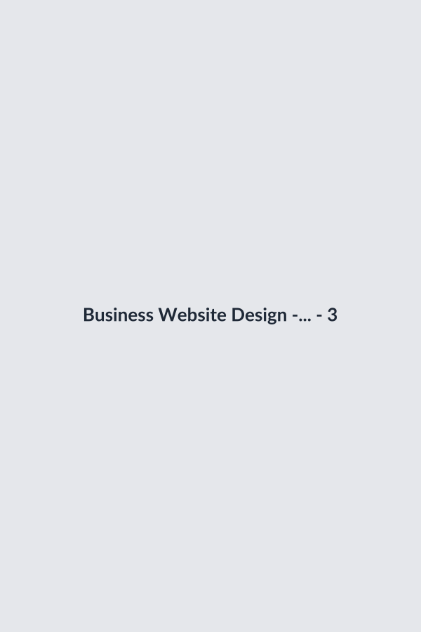 Business Website Design - Laravel